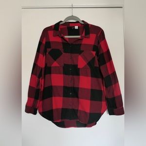 Divided Cotton Flannel Shirt